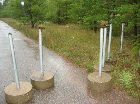 Evergreen Drive-In Theatre - Poles (newer photo)